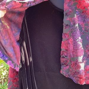 Amy Byer California Velveteen Velour Long Dress